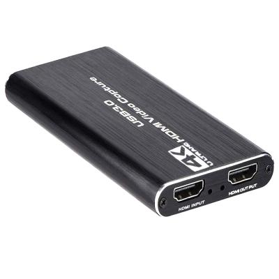 China Metal Video Capture Card HDMI 4K Screen USB3.0 1080P 60FPS Game Capture Device for sale