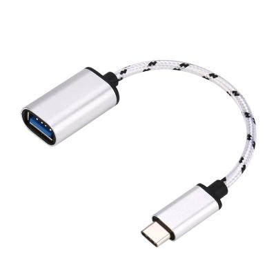 China USB 3.1 Male USB High Speed ​​Transfer Adapter Nylon Braided Type-C to Female USB Adapter Data Sync Cable Cord Adapter Connector for sale