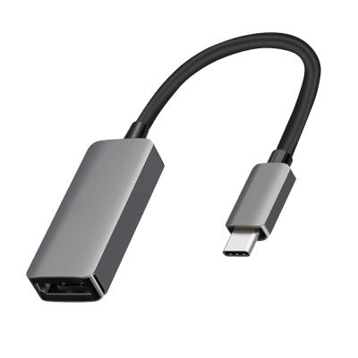 China Doonjiey 8k 60hz USB 3.1 Type C Male to DP DisplayPort 1.4 Female Converter Adapter Cable for Computer Monitor USB C to DP Cable for sale