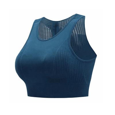 China Breathable Female High Strength Female Yoga Set Workout Fitness Bra Yoga Wear Sports Seamless Soft Compression For Women Tops Vest for sale