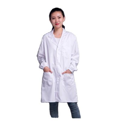 China Long Sleeve Lab Coat White Food Coveralls Breathable Customized Medical Uniform for sale