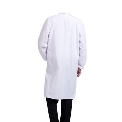 China Wholesale Breathable Long Sleeve White Experimental Uniform Cotton Laboratory Workwear Food Factory Work Suit Coat for sale