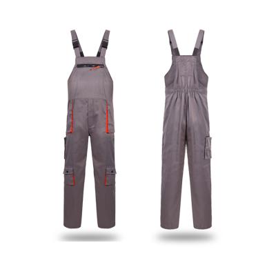 China Comfortable Customized Workwear Mens Gray Belt Pants Breathable Auto Repair Work Coveralls for sale