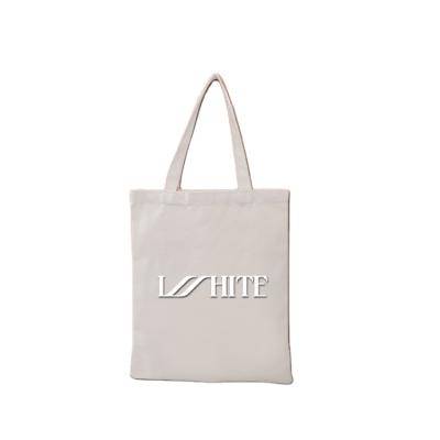 China Custom Canvas Tote Bag Organic Cotton Shopping Bag Single Handled Washable Grocery Bags for sale