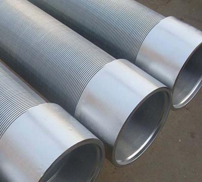 China Construction worksÂ   AISI 304 Stainless Steel Wedge Wire Wound Screen Pipe For Water Wells Sand Control for sale