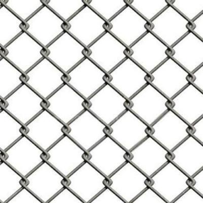 China Plain Weave Galvanized Iron Silver GI Chain Link Mesh Wire For Fencing for sale