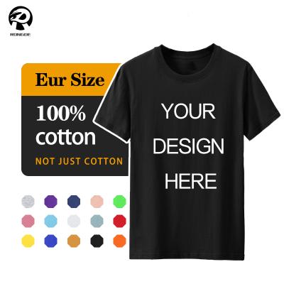 China Breathable Wholesale High Quality 100% Cotton Screen Printing Custom Logo Mens T-Shirt for sale