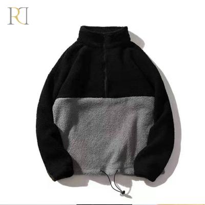 China Wholesale High Quality Mens Sweatshirt Heavy Cotton Pullover Custom Quarter Zipper Anti Shrink for sale