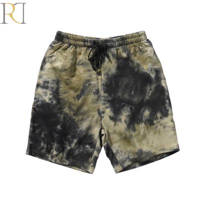 China Fashion Breathable Drawstring Beach Dye Tie Men's Loose Shorts for sale