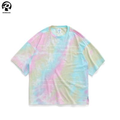 China Unisex Oversized Custom Made Anti Shrink Tie Dye High Quality T-Shirts for sale