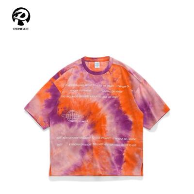 China Fashion Summer Women Anti Shrink Custom Ladies Tie Dye T Shirts 100% Cotton for sale