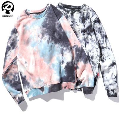 China Custom High Quality Anti-wrinkle Cotton Crewneck Women Sweatshirts Tie Dye for sale