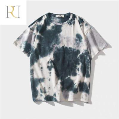 China Custom Good Price Anti Shrink Embroidered Tie Dye Pastel Mens T Shirts for sale