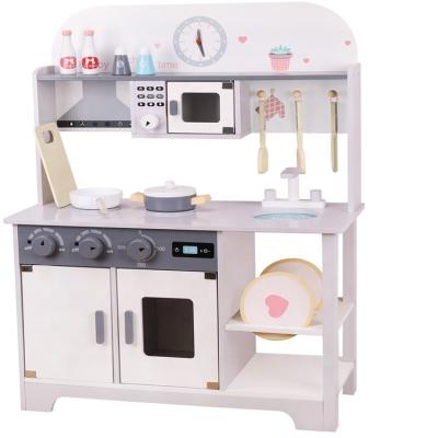 China Play Pretend Toy New Style Wooden Children's Wooden Happy Play Kitchen Play Toys Christmas Gift for sale