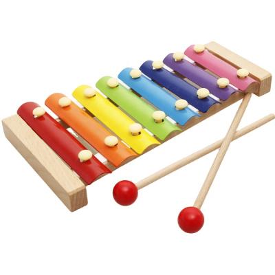 China Toy Natural 8 Notes Toddler Wooden Toy Glockenspiel Xylophone For Kids for sale