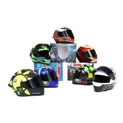 China New Cute Wholesale Cheap Custom Gift Small ABC Full Half Face Miniature Motorcycle Helmet Model Toy MOPAI Mini Helmet 2022 Popular for sale