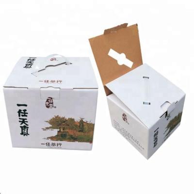 China Luxury Design Gift Packaging Cardboard Recyclable Custom Printing Corrugated Paper Box With Color Printing for sale