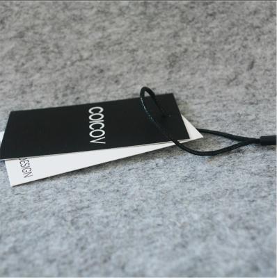 China Sustainable Printing Supplier Custom Tags Glossy Matte Coated Card Stock Printed Hang Tags Dangle Tags for sale