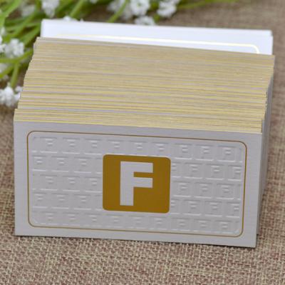 China paper & Cardboard Custom Gold Foil Embossed Stamp Printing Business Paper Cards for sale