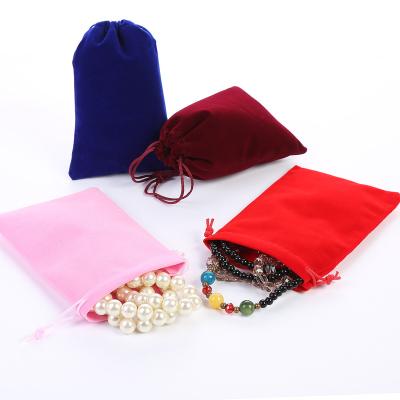 China High Quality Custom Small Velvet Velvet/Drawstring Jewelry Packaging Pouch Custom Jewelry Bag With Logo for sale