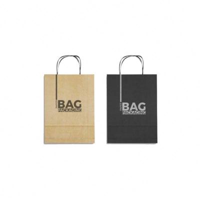 China Recycled Materials 2021 Custom Color Kraft Paper Bag For Gift for sale