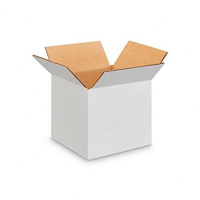 China Recycled Materials Cardboard Boxes Custom Colored Shipping White Corrugated Paper Box for sale