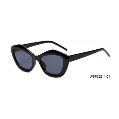 China Fashion Sunglasses Wholesale New Fashion Cat Eye Polygonal Sun Glasses Retro Sunglasses For Women And Men for sale