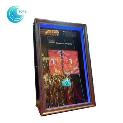 China Led open air wedding photo booth 3d mirror selfie photo booth for sale