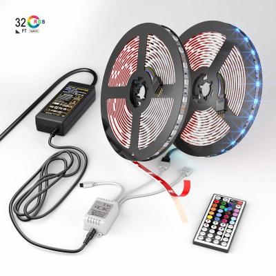 China 16.4ft/5m Led Strip Lights , 12 Volt Dc Rope Lights With Bluetooth Smartphone APP Controller for sale