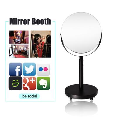 China Open Air Party Light Booth Mirror Round Vintage Ring Light Photo Booth for sale