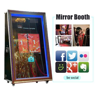 China Protable Automatic Mirror Photo Booth Professional Interactive Magic Mirror Photobooth for sale