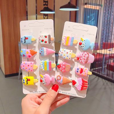 China Fashion/Cute 10 Pcs/Set Children Colorful Hair Clips Cute Cartoon Fruit Girls Hair Accessories Hairpins for sale