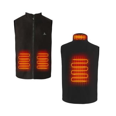 China brand new Anti-wrinkle red black custom size smart battery heated heated vest with adjustable size 2022 battery for sale