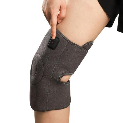 China 2022 Newest Technology Adjustable Breathable Breathable Battery Warmer Warm Far Magnetic Elasticity Therapy Heating Knee Wrap for sale