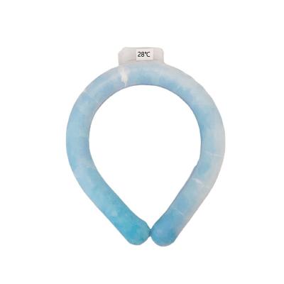 China Multifunctional Outdoor Cold Ice Ring Pcm Neck Cooling Ice Pack Neck Tube For Summer Cooling for sale