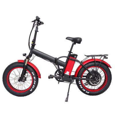 China Aluminum alloy 1000 W electric bicycle 20 inch fat tire folding e bike with 15Ah battery for sale