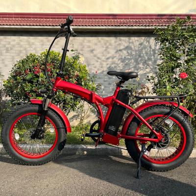 China Aluminum Alloy Jiangsu Fat Folding Electric Bike With Removable Battery for sale