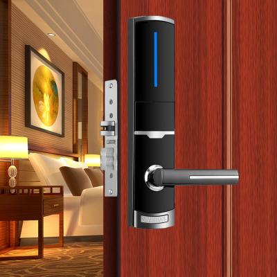 China Best RFID Key Card Lock High Quality Room Office Hotel Smart Door Lock For Wooden Door With Hotel Software for sale