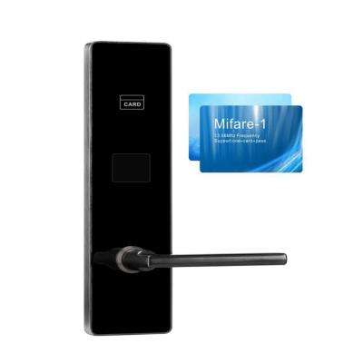 China Apartments Home Office Hotel Locks RFID Key Card Hotel Electronic Smart Door Lock with Free Software SDK API Management System for sale