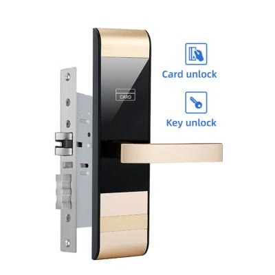 China Home Office Apartments Battery Operation RFID Door Smart Lock Hotel Key Card System With Management Software for sale