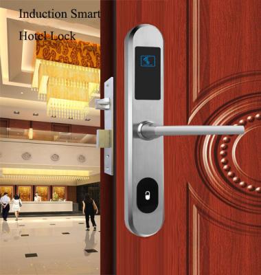 China Office 304 Slim Aluminum SUS RFID Hotel /Apartments/ Hotel Card Door Lock With Hotel Door Lock System for sale