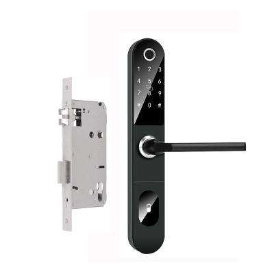 China Apartments Home Office Hotel Security Sliding Door Handle Lock Smart Electric Glass Lock for Family Office Balcony Home Apartment for sale