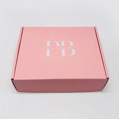 China Custom Recyclable Cute Makeup Jewelry Beauty Wig Wig Packaging Boxes With Logo Pink Cosmetic Shipping Mailer Packaging Boxes for sale