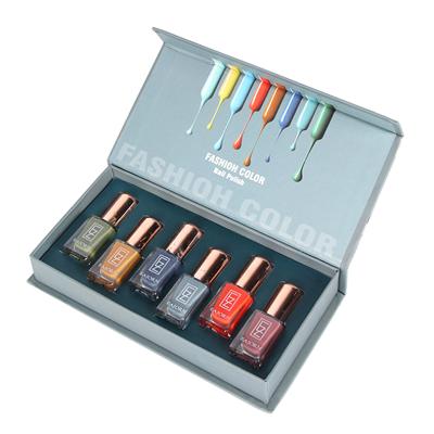 China Recyclable Custom Empty Packing Boxes Set RP Nail Polish Kraft Paper Gift Box With Insert for sale