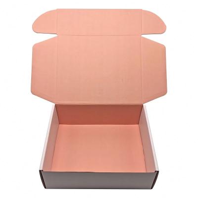 China Recycled Materials Wholesale Custom Women's Clothing Corrugated Shipping Listing Packaging Box For Clothing Dress Fabric Shirt Suit for sale