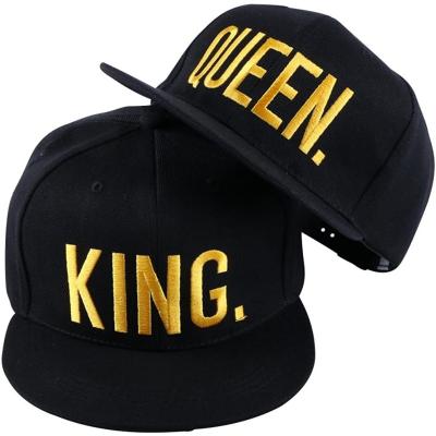 China JOINT Hats Hip-Hop King And Queen Embroidered Couples Baseball Hats Snapback Caps Adjustable Valentine's Day Gifts for sale