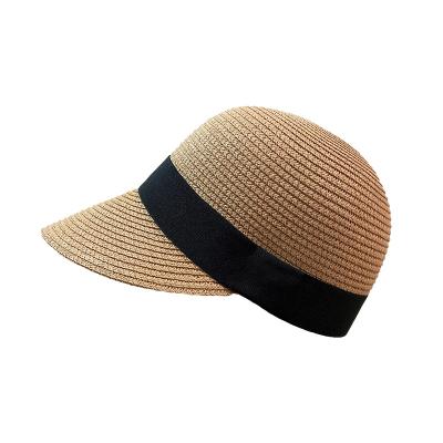 China breathable & Straw Hats For Women Panama Waterproof Equestrian Hat Outdoor Casual Beach Sun Covers Travel Sun Visor Female Baseball Cap for sale