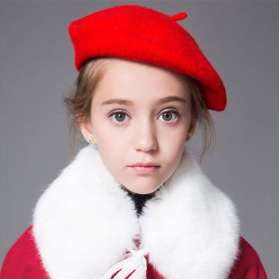 China Multifunctional Stylish Lady Winter Hat Solid Color Warm Wool Winter Beanie Hat Vintage Plain Beret Women Girl French Beret Artist for sale