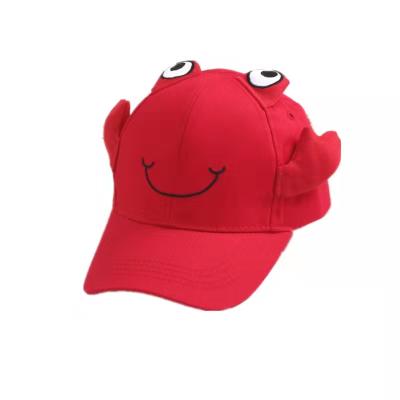 China breathable & Hip Hop Waterproof Cartoon Baseball Cap Hats Little Snapback Crab Kids Sun Hat Boys Girls Hsts for sale