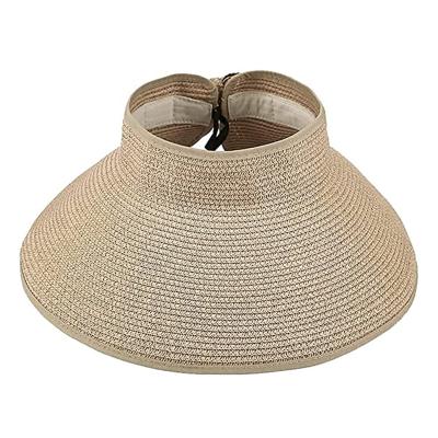 China Sun Protection Summer Beach Straw Hat Women Wide Brim Sun Visor Hat Foldable UV Protection Hat for sale